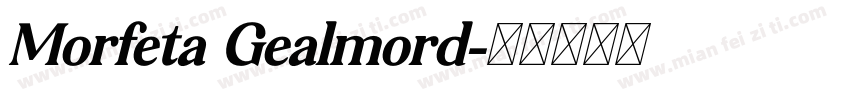 Morfeta Gealmord字体转换